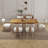 Solid Wood Dining Table Set Farmhouse Extendable Dining Table And Upholstered Chair For Dining Room/Kitchen-110843352-110843348-110843349