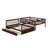 Full-Over-Full Bunk Bed With Ladders And Drawers-895607693
