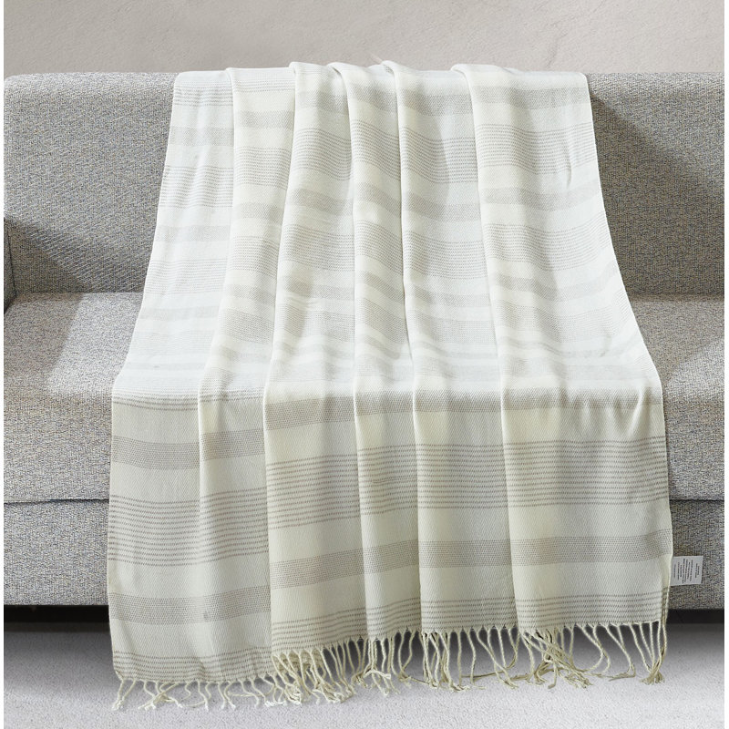 Jeté Mcmurtry, Blanc / Gris