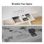 Bureau d'ordinateur à hauteur ajustable Flavio avec tiroir et ports USB et Type-C pour le bureau personnel-88557452-124156871