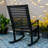 Alekper Outdoor Rocking Solid Wood Chair