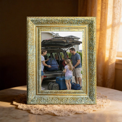 8" x 10" Antique Gold 1PC Home Decor Picture Frame for Father's Day Gifts
