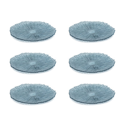 Ensemble de 6 assiettes en verre Remmie, 6 pièces