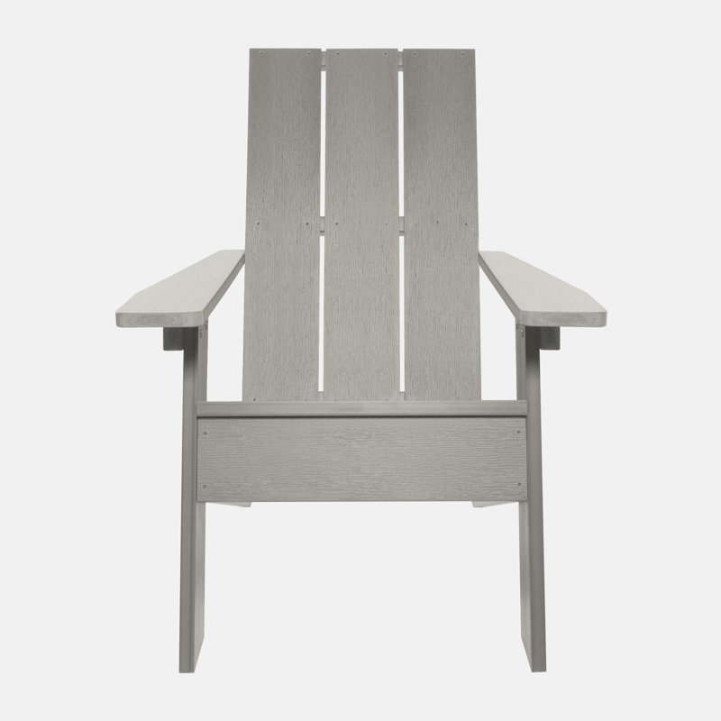 Chaise Adirondack en plastique Byrnes, Gris havre