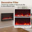 Hwang Wall Mounted/Recessed-in Ultra-Thin Electric Fireplace-1081953272