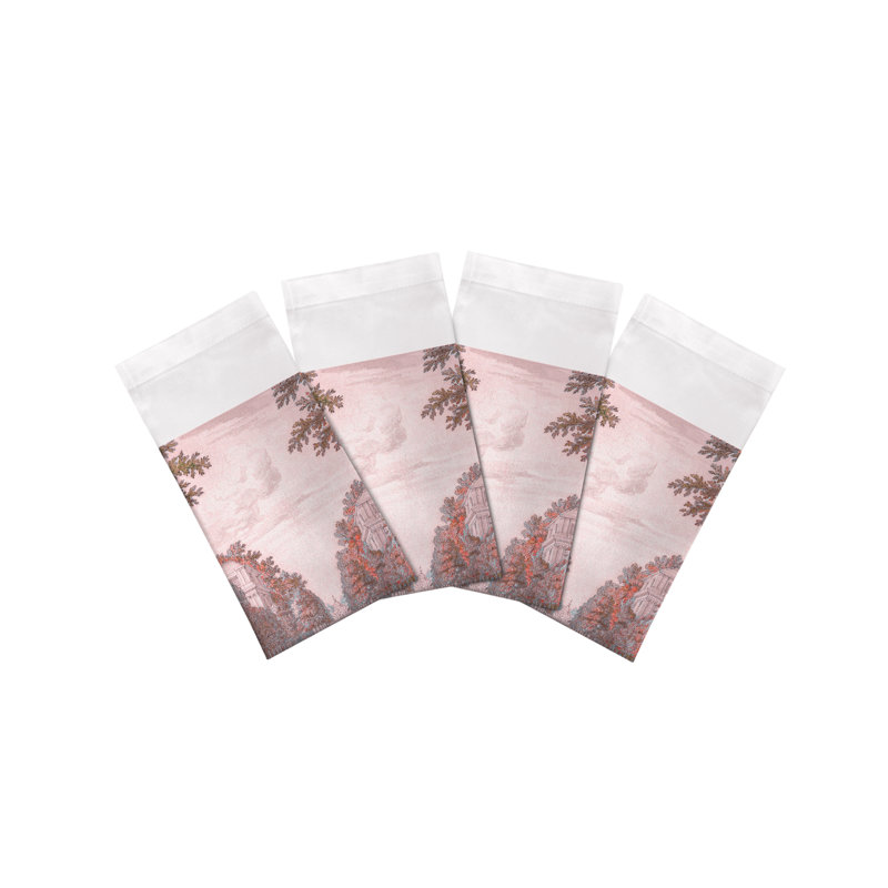 Dimanche A Paris Cotton Sateen Dinner Napkins, Sunset