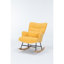 Fauteuil de chambre de bébé ergonomique et confortable en velours à bascule moderne pour le salon, la chambre à coucher et les espaces de lecture