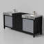 Zilara 80'' Double Bathroom Vanity with Marble Top