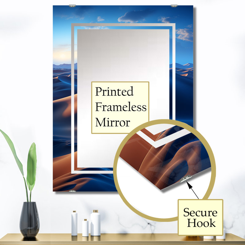 Azor - Miroir mural désertique MIR140877, 40 po x 30 po