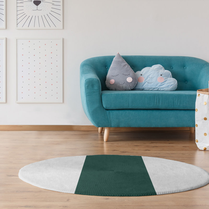 Chenille Indoor Rug, Round 5'