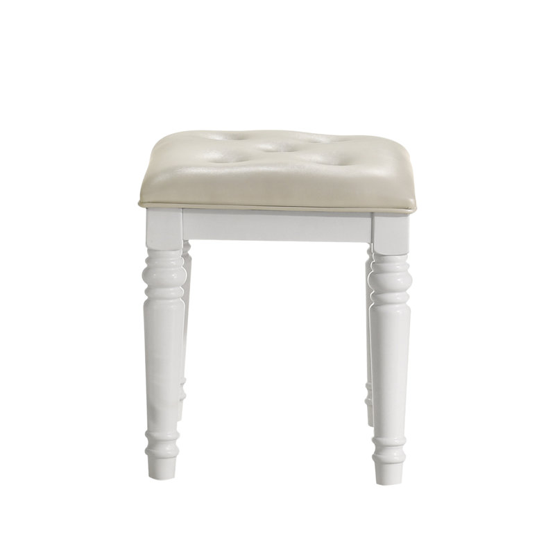 Tabouret d'appoint Sherley, Blanc