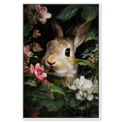 Blossom Burrow Canvas Print Farmhouse Wall Decor by Art Remedy, Black Frame, 10 x 15
