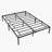 Bed Frame, Heavy Duty Metal Platform Bed w/ Strong Steel Slats, No Box Spring Needed, Low Profile Modern Design-1345705105