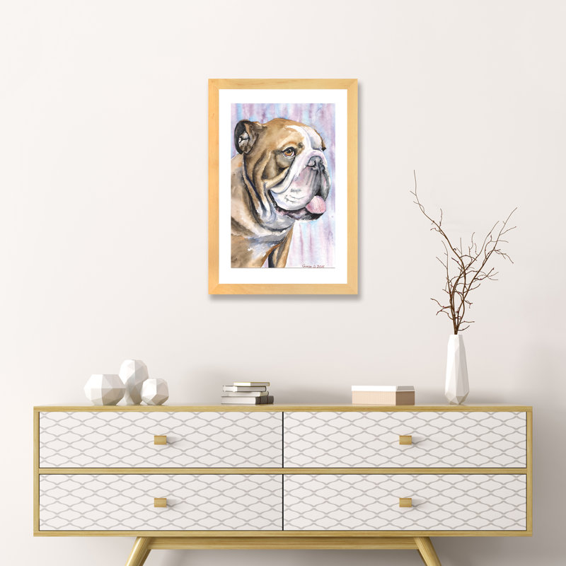 Décoration murale anglaise pour enfants, H 24 po x l 16 po x P 1 po, Papier encadré naturel