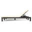 Chaise longue inclinable avec coussin en osier Jarrick