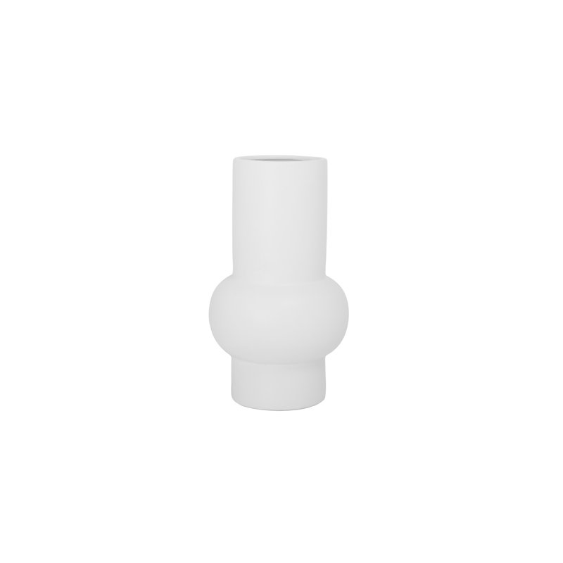 Ceramic Vase Matte Finish White