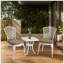 Ensemble de bistro durable 3 pièces en aluminium moulé antirouille 2 chaises et 1 table d'extérieur-1655217315