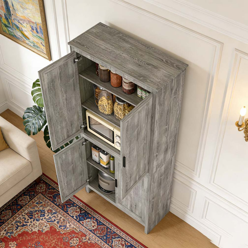 Freestanding Storage Cabinet, Grey