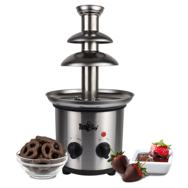 Total Chef 3 Tier Chocolate Fountain 680 g Capacity Electric Chocolate Fondue Machine