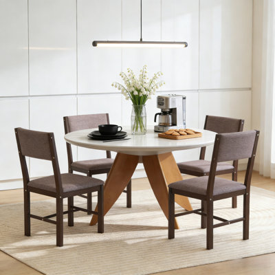 Ensemble de 4 chaises de salle à manger confortables et chaises de cuisine