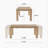 70.9" -92.5" Extendable Oak Dining Table