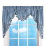 Moreau Solid Colour Pointed 58'' W Window Valance