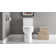 Toilette allongée deux pièces ErgoHeight de 1,28 gallon par pouce carré (siège inclus) Wicker Park