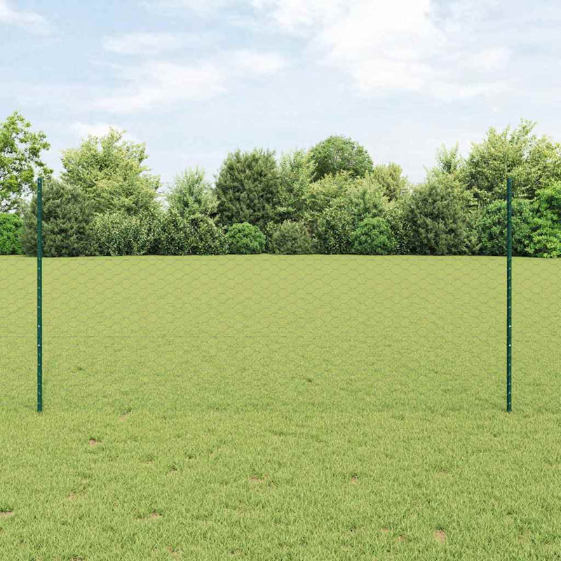 Steel Fencing Kits Fencing, 120cm H x 2500cm W, Green
