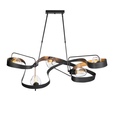 Graffiti 5 - Light Unique/Statement Modern Linear Chandelier