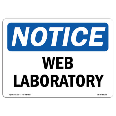 Osha Notice - Wet Laboratory Sign