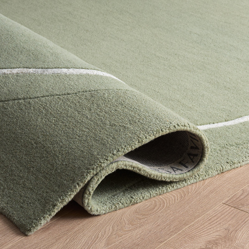 Fifth Avenue Hand Tufted Wool; Viscose; Cotton Abstract Indoor Rug, Rectangle 9' x 12'
