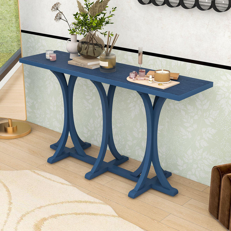 Console en bois 59,8 po, Marine