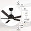 60'' Lisk 5 - Blade  Smart ceiling fan with light-860379674