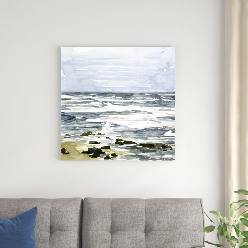 Paysage marin lâche I, H 30 po x l 30 po