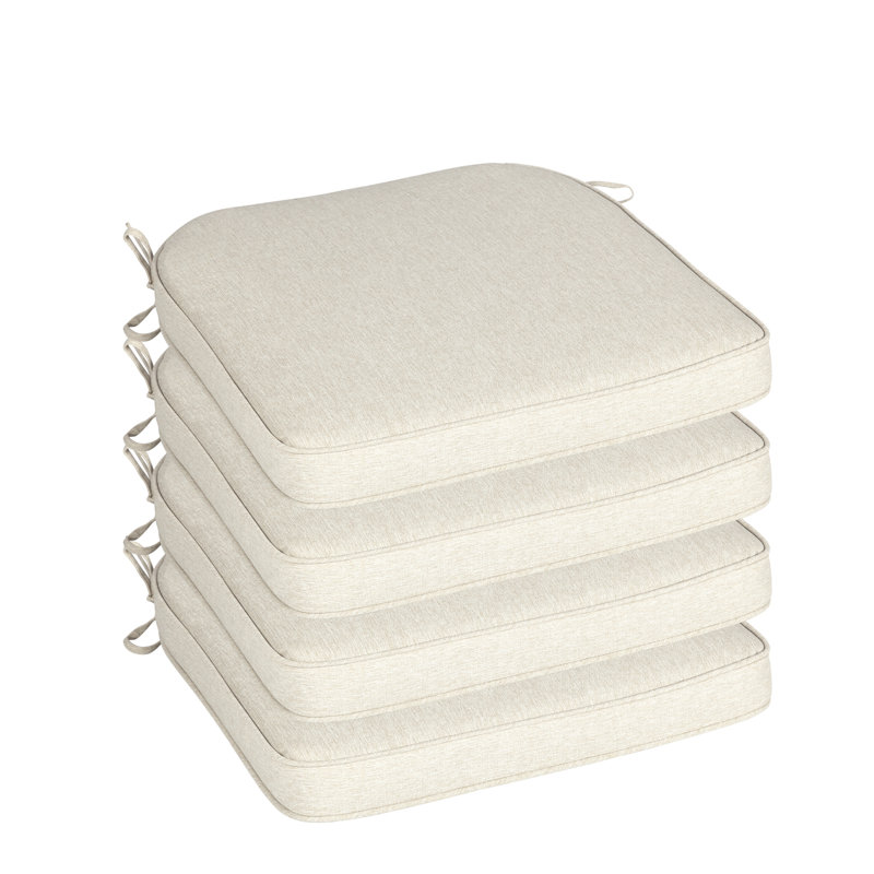 Outdoor Chair Seat Cushion, Khaki, 21" W x 21" D