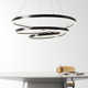 Yasmine Single Light Metal Dimmable LED Geometric Chandelier