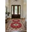 Tessa Collection Digital Print Cotton-Polyester Burgundy Floral Rug-572245993