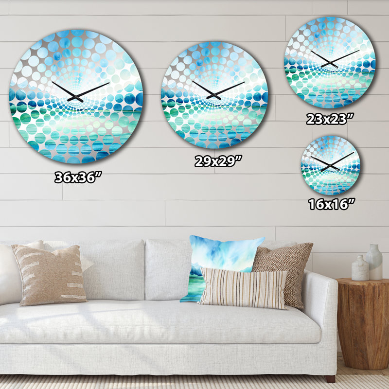 Horloge murale pastel aurore boréale I - Aurore boréale, Petit