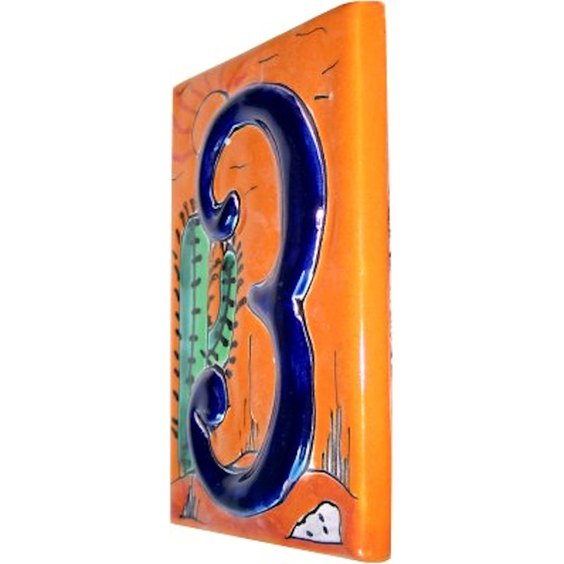 TalaMex désert Talavera céramique maison numéro trois