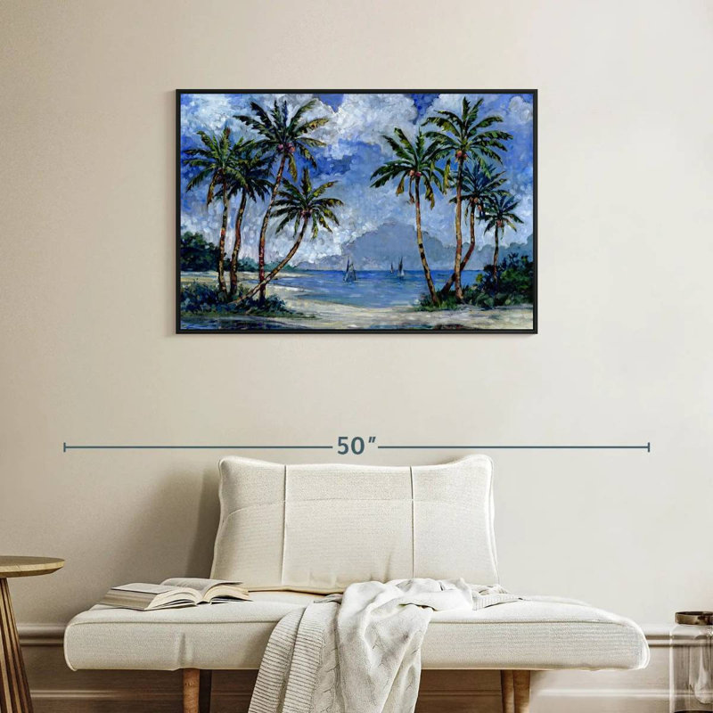 Gillard Impressions Of Palms II, H 25 po x l 37 po