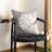 Embroidered Feather Throw Pillow