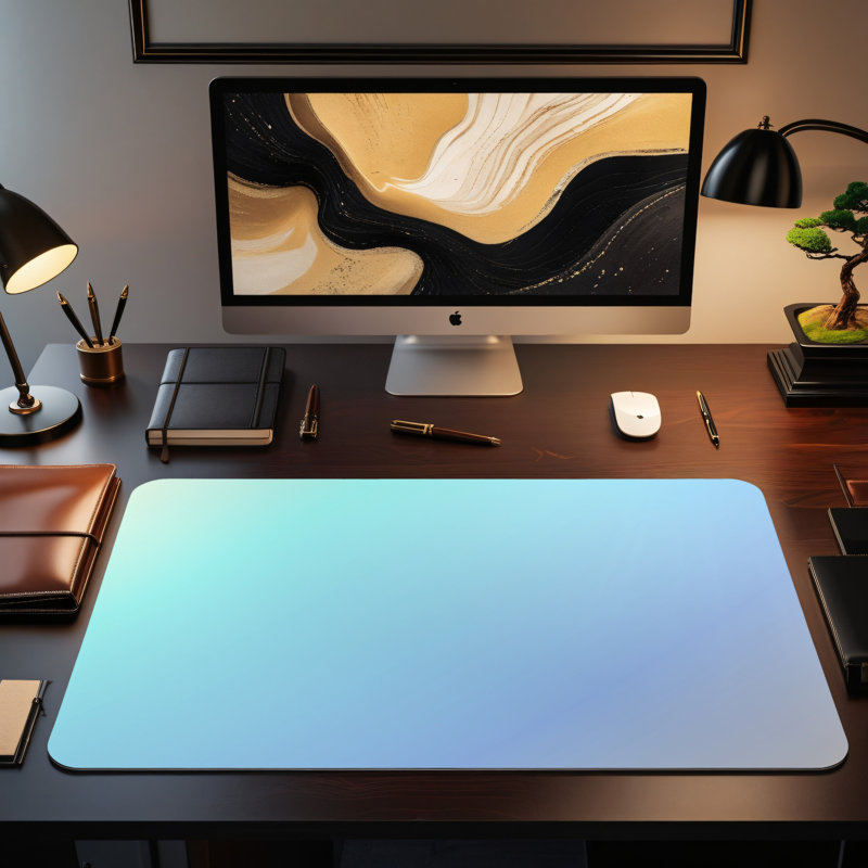 Polyester Desk Pad, 31.5x15.5