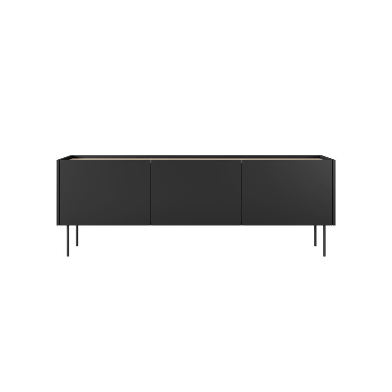 Cappe Unfinished TV Stand for TVs up to 55", Black