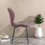 Ensemble de 4 chaises de salle à manger ergonomiques, siège de salle à manger moderne en cuir PU