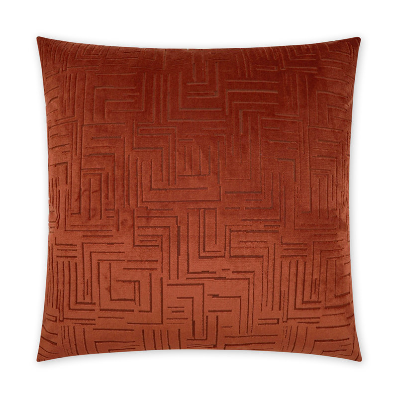 Coussin décoratif Klint, Henné, Carré 20 po