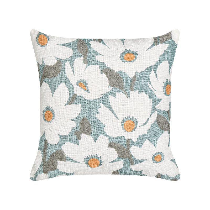 Deleon Floral Square Cushion, Blue