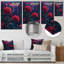 «Red Rose Urban Sunset I - Roses», art mural-104687173-104687177