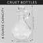 Huiliers et vinaigrettes en verre (lot de 2) ; flacons distributeurs d’huile/vinaigrettes ronds de 240 ml avec bouchon