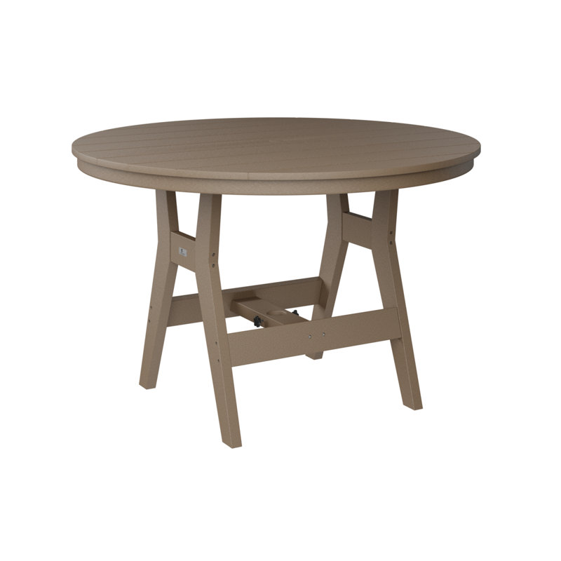 Table de salle à manger ronde 48 po Berlin Gardens Harbor, Bois vieilli