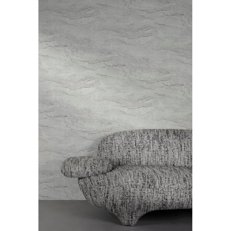 Papier peint texturé non tissé gris non tissé 57 pi. Pi., Gris